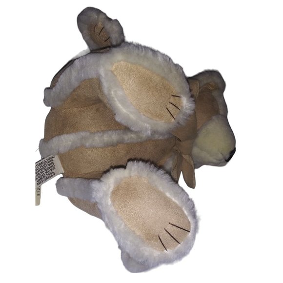 Bath & Body Works Gingerbread Stuffed Suede Tan Bear Christmas Plush Collectible - Picture 8 of 11